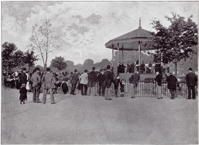 A London County Council Band in Battersea Park